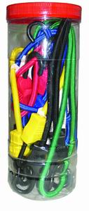12 Pcs 9mm Heavy Duty Bungee Cords with Plastic Head to prevent Scratch & Rust